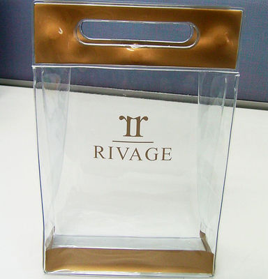 BRC Clear Pvc Toiletry Bag Screen Printing For Cosmetic Makeup Storage