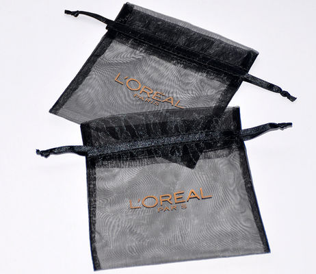 BSCI 0.5mm Cord Drawstring Pouch Bags Organza For Jewelry ISO9001