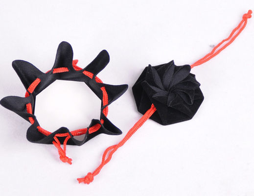Drawstring BRC Mini Velvet Pouch , GOTS Recyclable Velour Jewelry Bags