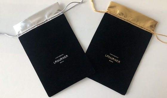 SA8000 TUV Packaging Drawstring Bags Velvet Jewelry Gift Pouch 26cm