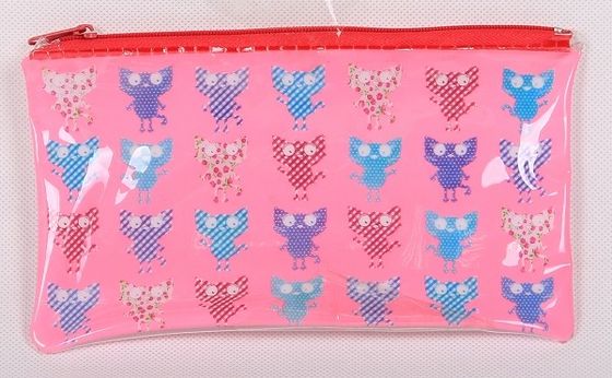 EN71 Offset PVC Plastic Pouch bag Custom Printed Waterproof Zipper EVA ISO9001