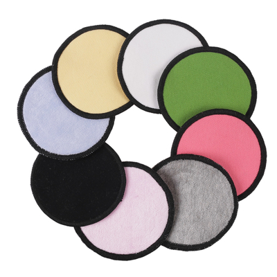 Custom Cotton Reusable Face Cleansing Pads Bamboo Full Edging 7cm 9cm