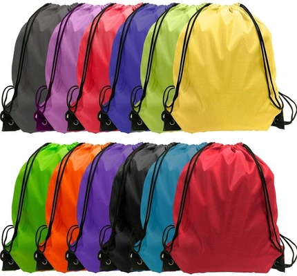 Promotional Custom Polyester Shopping Drawstring Pouch Bags Foldable