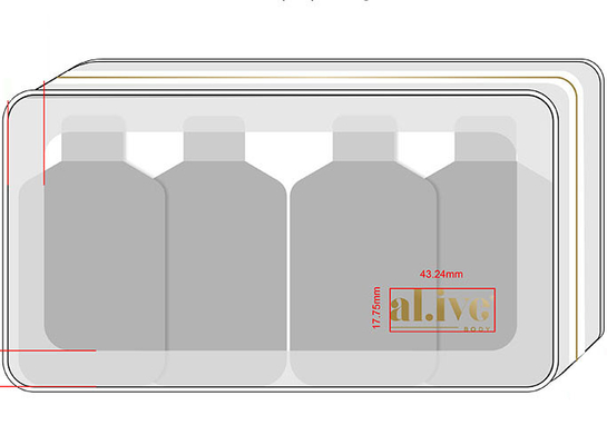 Custom Heat Seal PVC Clear Plastic Makeup Bag With Zipper toiletry packaging