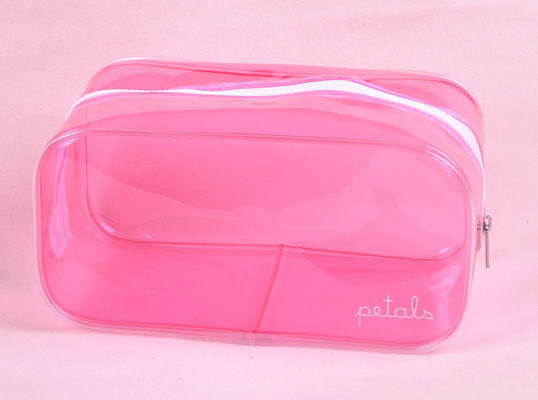 Sedex WCA Cosmetic Toiletry Bag Makeup PVC Clear Plastic Double Zipper 200mm