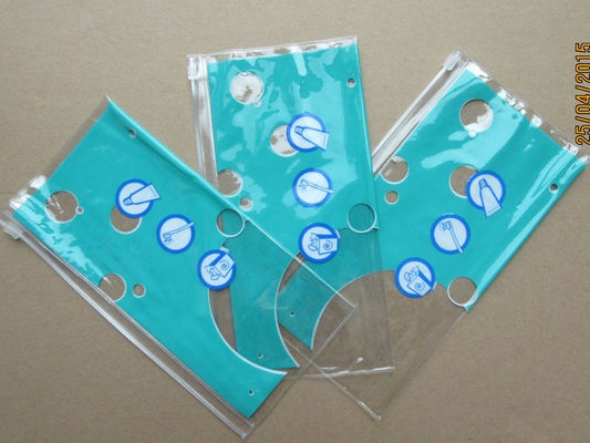 6P AZO Free BRC Zippered Gift pouch Bags PVC Toothbrush Clear Ziplock Packaging Recyclable