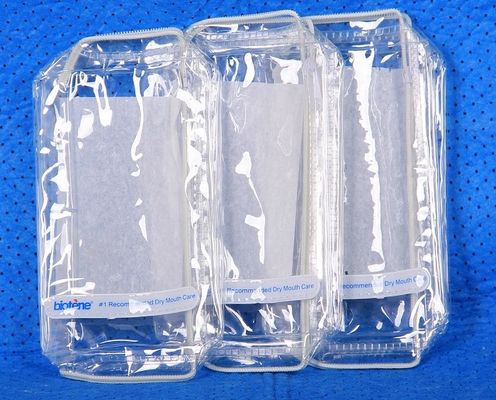 7P Free EN71 Clear PVC Travel Bag Plastic Wash Bag Zipper 0.15mm