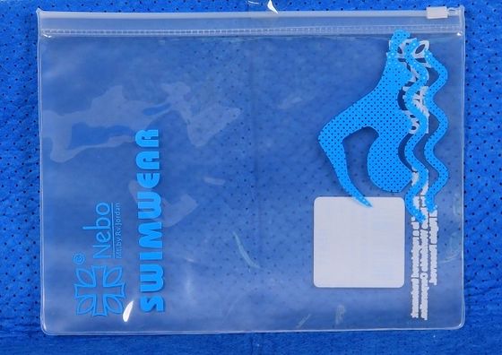 9.5x7&quot; Pantone Slider Zip Lock Plastic Bags , ISO9001 Clear EVA Bag Heat Seal