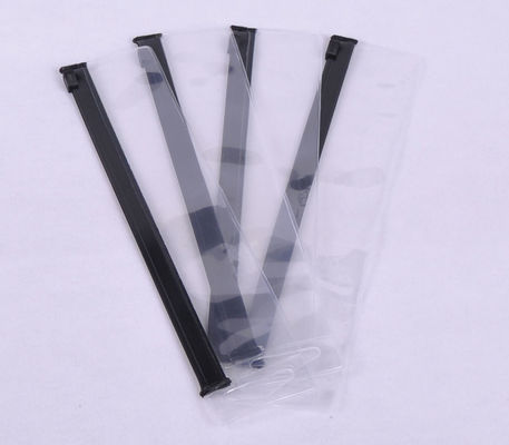 Stationery Flat PEVA Storage Bags EVA plastic Heat Seal 0.25mm With Slider Zipper