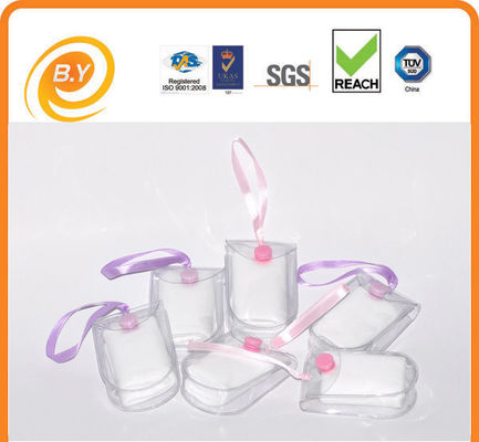 SGS SEDEX 4P Custom Clear Makeup Bag Small Transparent case 0.25mm