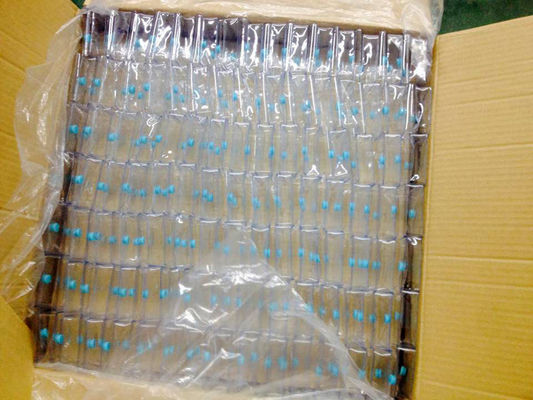 ISO14001 Small Clear Makeup Pouch , 0.25mm 7P Clear Button Bag PVC