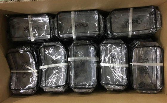 EN71 Clear Cosmetic Pouch , ISO9001 1C Makeup Transparent Bag EVA PVC Zipper