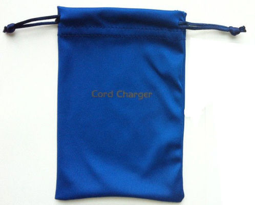 Eco Recycled Microfiber Drawstring Bag , Glasses Microfiber Pouch With Drawstring