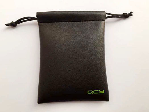 SGS Biodegradable Promotional Drawstring Bags Small Leather Pouch TUV