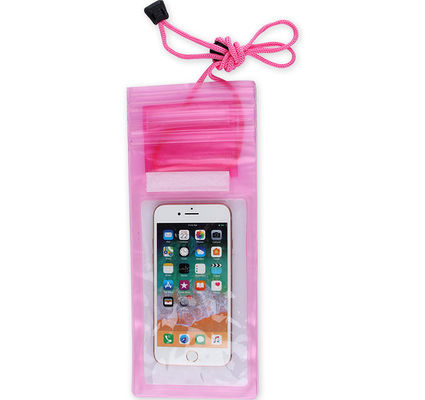 TUV 10.5cm Transparent Mobile Bag PVC , SGS Clear Cell Phone Pouch Non Toxic