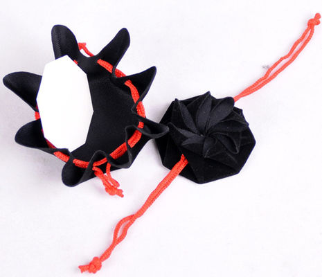 BSCI Promotional Drawstring Bags Velour Jewelry Pouches velvet Jewellery bag