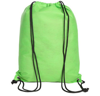 BSCI BRC Polyester Drawstring Pouch , RPET Foldable Drawstring Backpack
