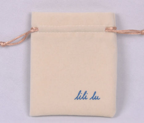 Corp 65 Screen Printing Packaging Drawstring Bags Velour Velvet Gift Jewelry BSCI