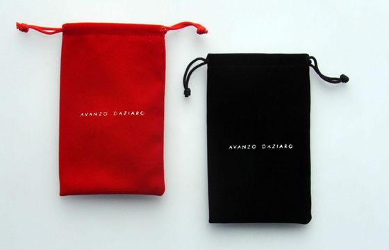 ISO9001 SA8000 Drawstring Pouch Bags , 135mm Small Velvet Drawstring Bags