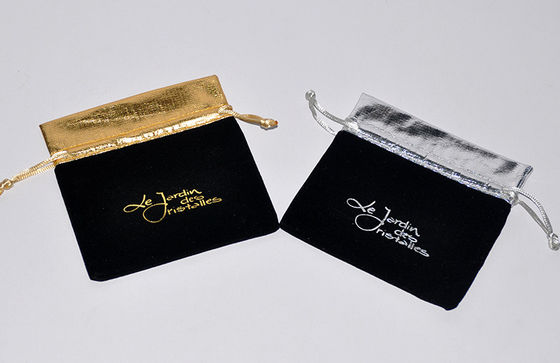 ISO9001 Eco Velvet Drawstring Pouch Small Bags Custom Logo Printed OEM