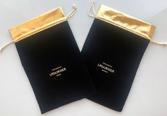 SA8000 TUV Packaging Drawstring Bags Velvet Jewelry Gift Pouch 26cm