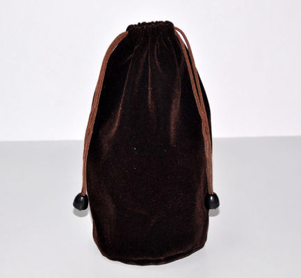 RoHS Flannel Packaging Drawstring Bags Velvet Wine Bottle Bag ISO9000