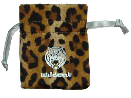 BSCI RoHS Jewelry Drawstring Pouch Flannel Velvet Bags Logo Printed