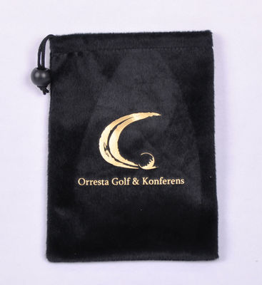 BSCI Drawstring Velvet Bags , Recyclable Flannel Velvet Favour Bags For Jewelry