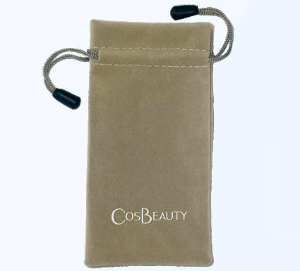 ISO9000 SGS Packaging Drawstring Bags Custom Printed Velvet pouch 2C For Jewelry Gift