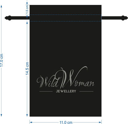 RoHS Custom Velvet Drawstring Bags , SGS printed Drawstring Jewelry Pouches
