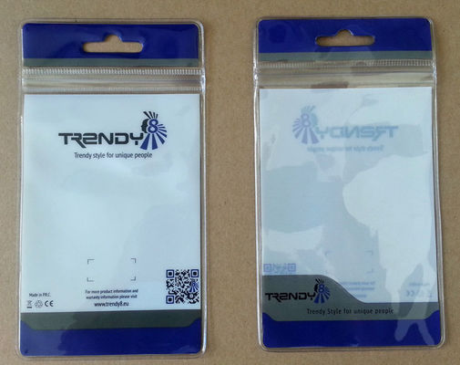 ISO9001 SGS PVC Plastic Pouch bags Waterproof Overall Printed 0.3mm For Mobile Phone