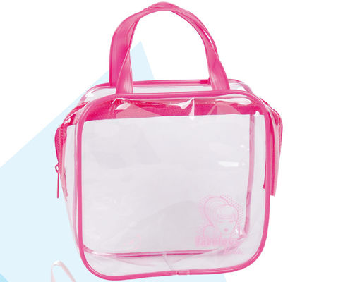 0.25mm AZO Free PVC Plastic Pouch bag Transparent Travel EVA BSCI