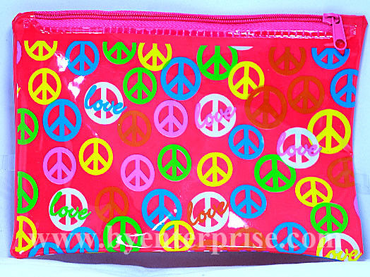 EN71 Offset PVC Plastic Pouch bag Custom Printed Waterproof Zipper EVA ISO9001