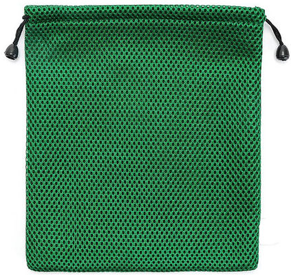 SGS RoHS Nylon Mesh Drawstring Bags Polyester Reusable Small Pouch PMS Color