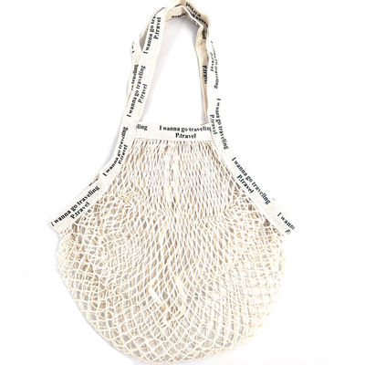 SGS TUV Reusable Cotton Mesh Grocery Bags Shopping produce tote Bag 120g For Vegetables and Fruit Foldable