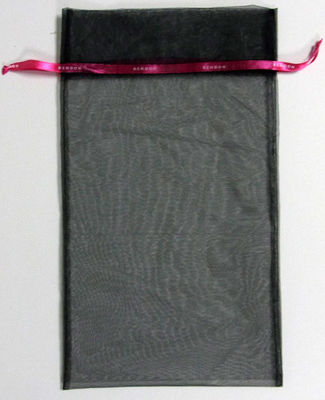 CMYK Organza Drawstring Gift Bags Gravure Offset Print , Ribbon Organza Bag Pouch