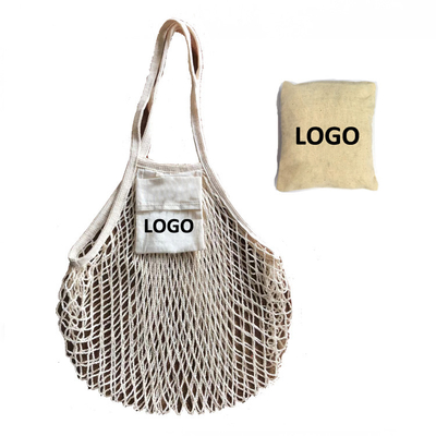 Organic Drawstring Cotton Mesh Produce Bags Washable Eco Friendly