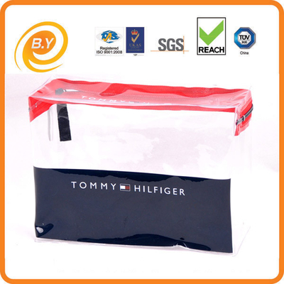 6P AZO Free PVC Pouch Bag , 0.2mm 3C PVC Zip Lock Bags Frosted EVA Garment Packaging