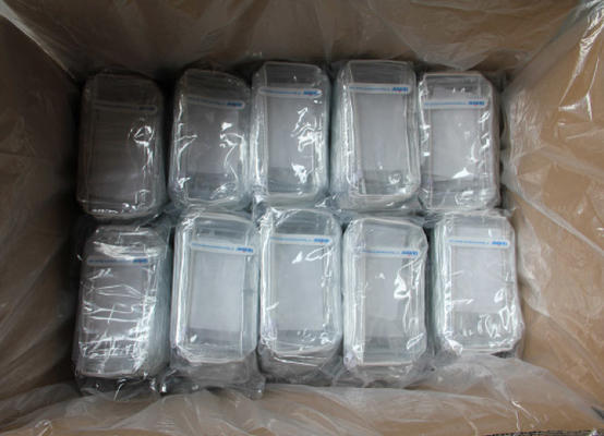 0.3mm SMETA PVC Plastic Pouch Transparent Zipper Makeup Cosmetic Bag EN71