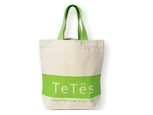 Custom Printed Fold Up Grocery Bag Recycled 30*25*10cm Natural Color