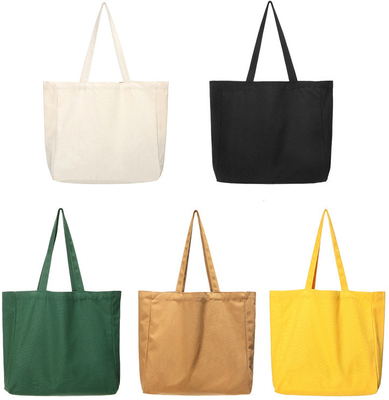 Reusable Grocery Shopper Bag Foldable Shopping Cotton Canvas Tote Bags