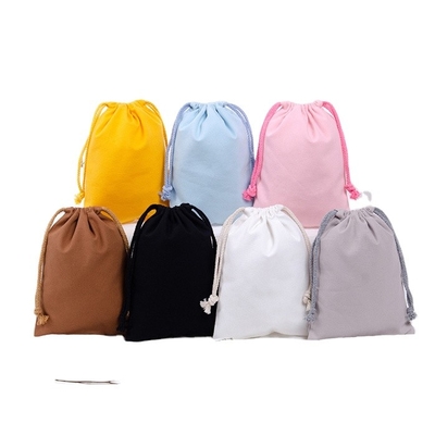 Promotional Custom Polyester Shopping Drawstring Pouch Bags Foldable